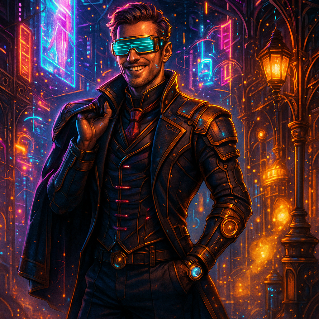 Illustration du thème Cyberpunk City